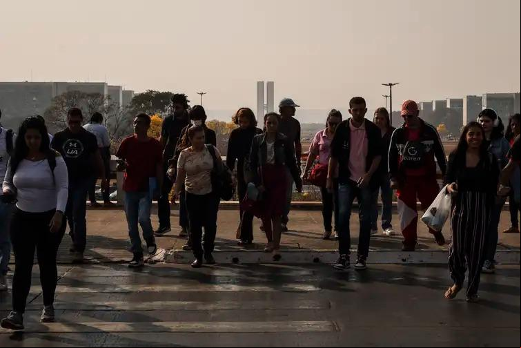 Brasília encoberta por fumaça de queimadas (Marcelo Camargo/Agência Brasil)