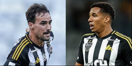 Igor Gomes e Brahian Palacios reforçam o Galo contra o Maringá (Montagem / Foto: Pedro Souza / Atlético)