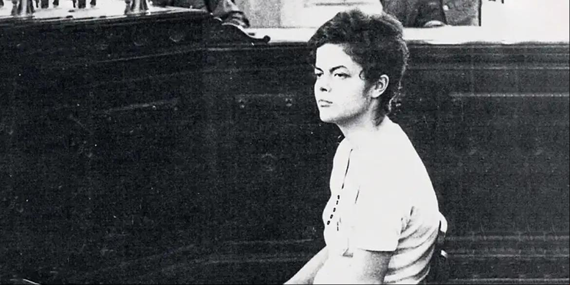 Dilma Rousseff durante interrogatório na Auditoria Militar do Rio de Janeiro (RJ) em 1970 (Comissão da Verdade/Divulgação)