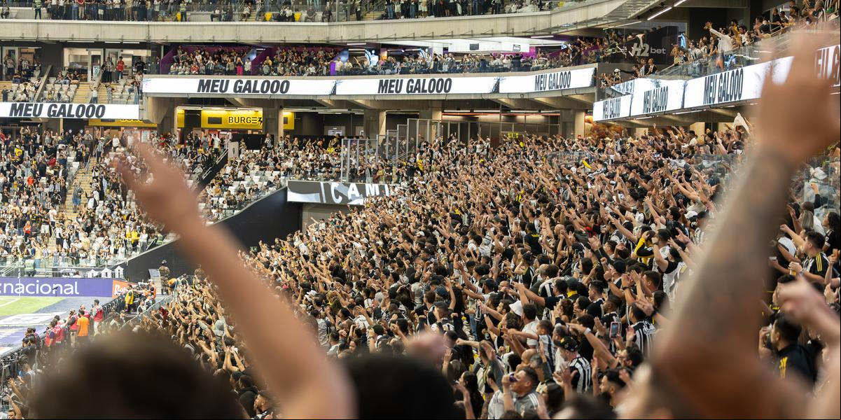 Torcida atleticana na Arena MRV (Foto: Daniela Veiga / Atlético)