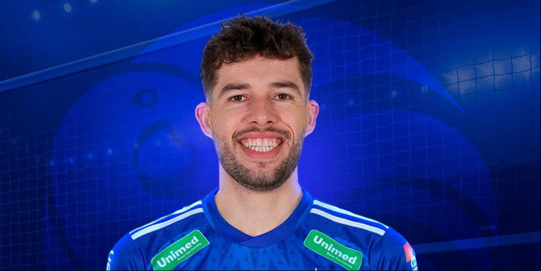 "É uma honra vestir a camisa da principal equipe do Brasil", celebrou Willian, em comunicado enviado à imprensa pelo Sada Cruzeiro (Sada Cruzeiro / divulgação)