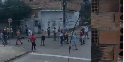 Vídeo mostra confronto entre torcedores (Foto: Reprodução/ Redes Sociais)