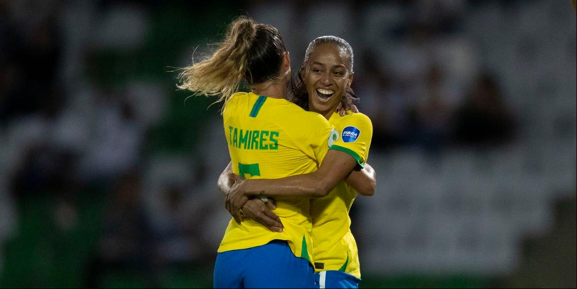 Ela foi eleita a melhor em campo na goleada sobre Argentina: 4x0 (Lucas Figueiredo/CBF)