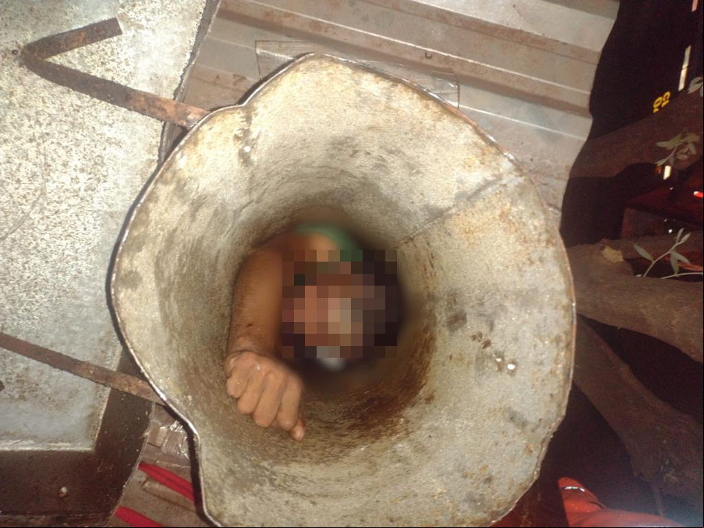 Após atendimento médico, homem foi preso pela Polícia Militar (Corpo de Bombeiros (Divulgação))