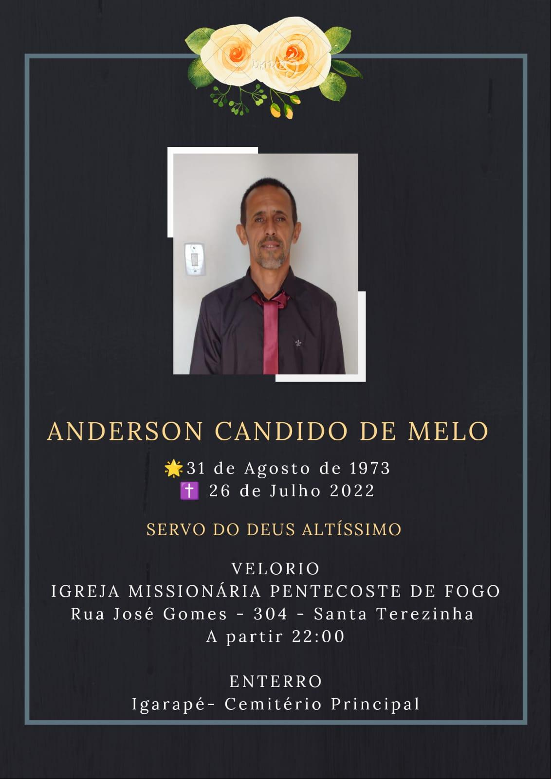 Sepultamento está marcado para acontecer na manhã desta quinta (28), no Cemitério Municipal do Centro de Igarapé (Foto enviada pela família da vítima)