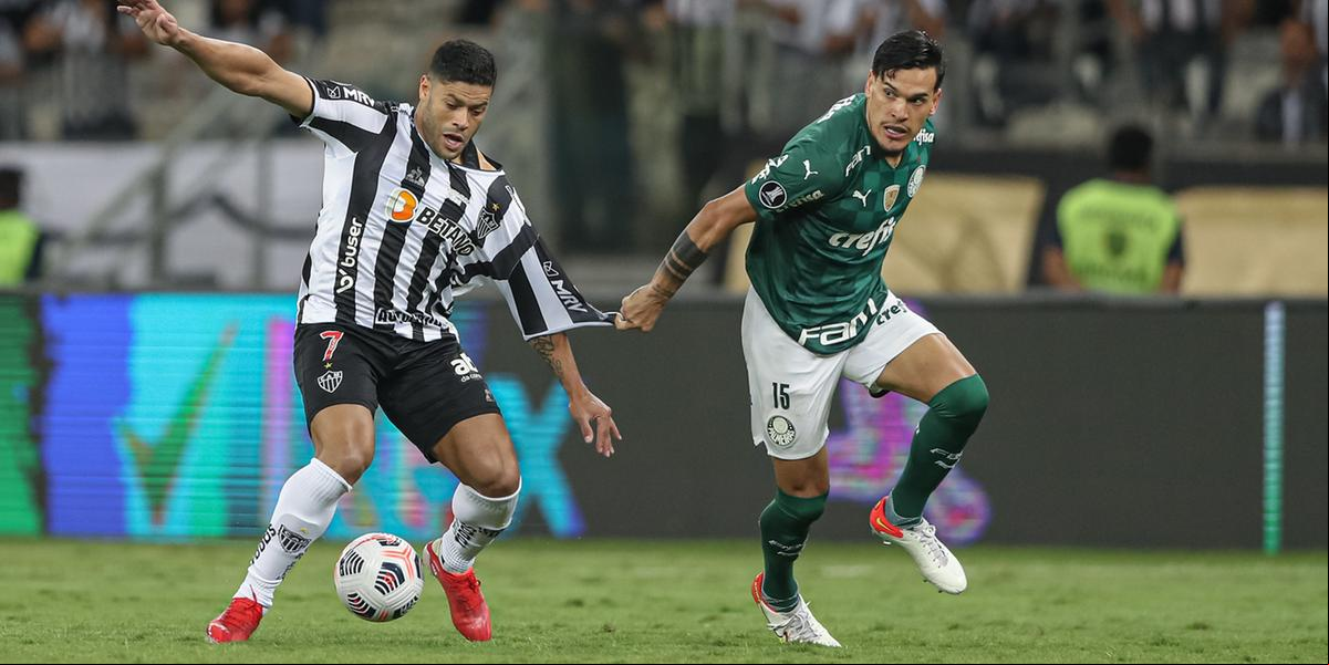 Hulk, do Atlético, e Gustavo Gómez, do Palmeiras; promessa de grande duelo, mais uma vez (Pedro Souza/Atlético)