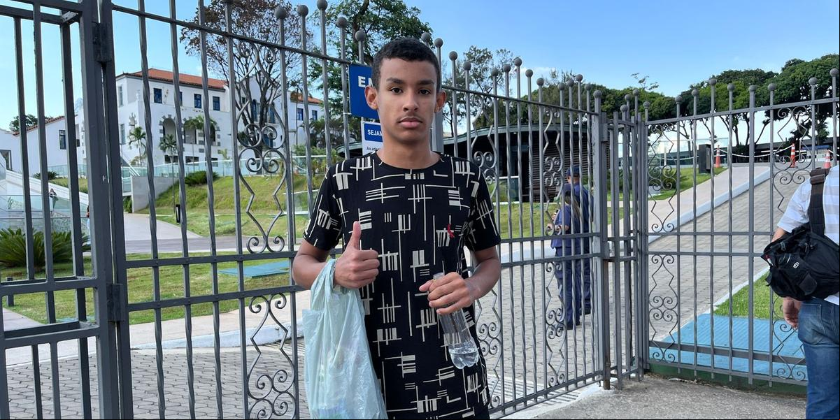 Samuel Moreira achou difícil o primeiro dia do Enem (Raissa Oliveira / Hoje em Dia)