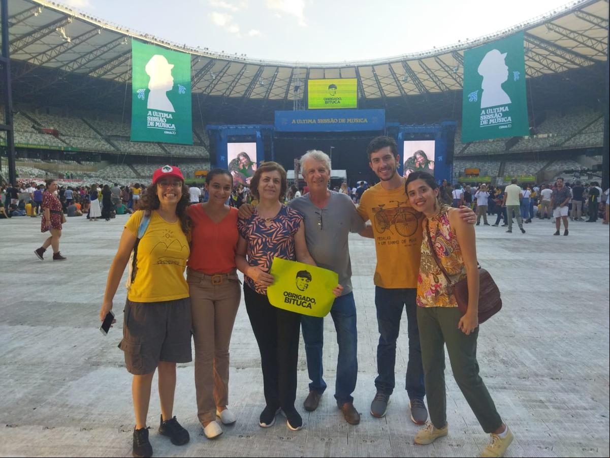 Ana Flavia de Melo foi com a família apreciar o último show de Bituca (Rodrigo Oliveira / Hoje em Dia)